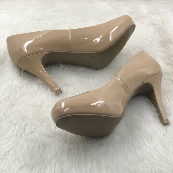 Candie's Shoes - Candies Classic Pumps Beige Slim Heels Round Toe